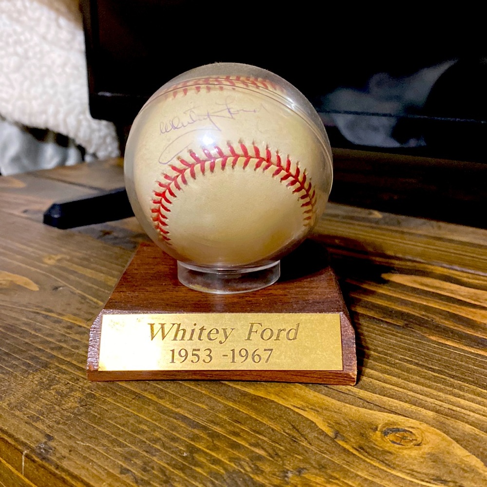 Signed Whitey Ford baseball